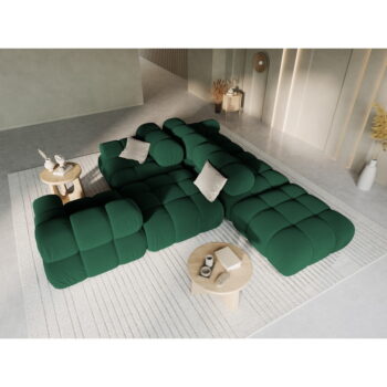 Zelená zamatová pohovka 282 cm Bellis – Micadoni Home – Obrázok 7