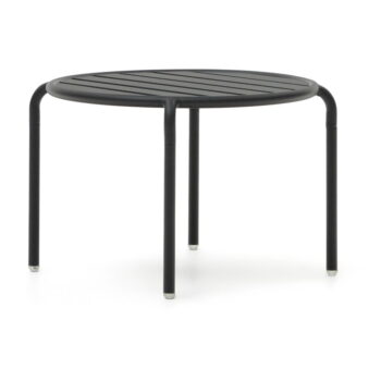 Kovový okrúhly záhradný odkladací stolík ø 68 cm Joncols - Kave Home – Obrázok 2