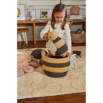 Látkový detský kôš na hračky ø 30x32 cm Mama Bee – Lorena Canals - Image 7