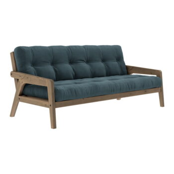 Modrá menčestrová rozkladacia pohovka 204 cm Grab - Karup Design - Image 5