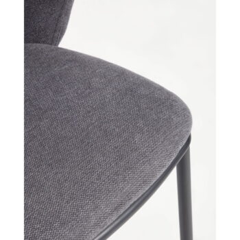 Tmavosivá barová stolička (výška sedadla 65 cm) Ciselia – Kave Home - Image 4