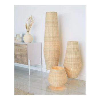 Ratanová stolová lampa v prírodnej farbe s ratanovým tienidlom (výška 30 cm) Kamaria - Kave Home - Image 2