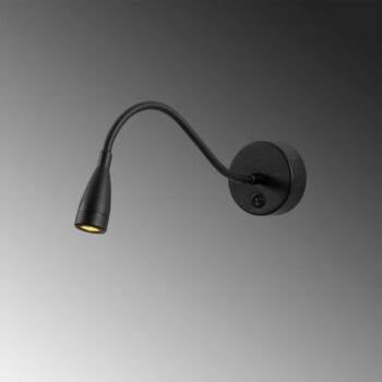 Čierne LED nástenné svietidlo Reading – Opviq lights - Image 4