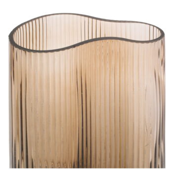 Svetlohnedá sklenená váza PT LIVING Wave, výška 27 cm – Obrázok 2