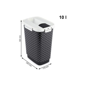 Čierny box na granule 10 l Cody - Rotho - Image 5