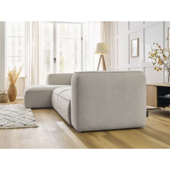 Béžová rohová pohovka z textílie buklé (ľavý roh) Zephyr – Bobochic Paris – Obrázok 9