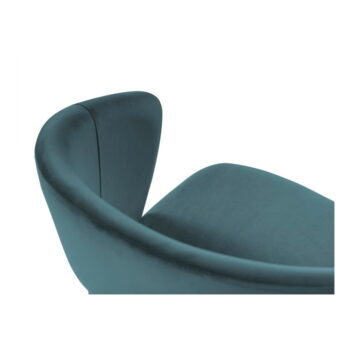 Petrolejovomodrá jedálenská stolička so zamatovým poťahom Windsor & Co Sofas Elpis - Image 3