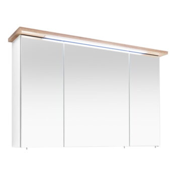 Biela závesná kúpeľňová skrinka so zrkadlom 115x72 cm Set 923 - Pelipal - Image 2