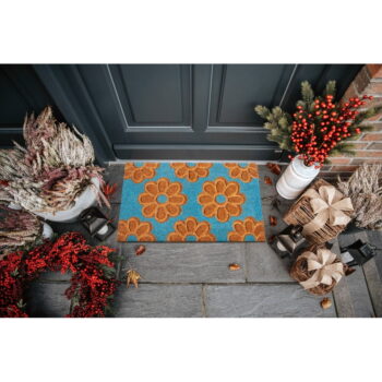 Rohožka z kokosového vlákna 45x75 cm Flowers – Hanse Home - Image 2
