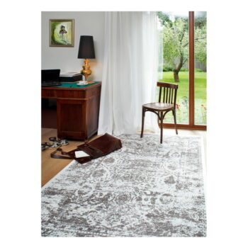 Biely vzorovaný obojstranný koberec Narma Palmse, 70 × 140 cm – Obrázok 4