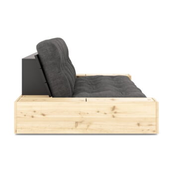 Čierno-antracitová menčestrová rozkladacia pohovka 244 cm Base – Karup Design - Image 3