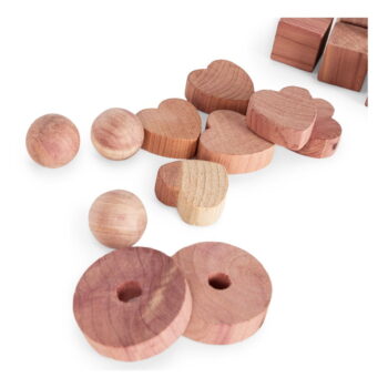 Súprava 34 doplnkov do šatníkovej skrine z cédrového dreva Compactor – Obrázok 3