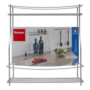 Polica na korenie s 2 poschodiami Metaltex Balsamico – Obrázok 4