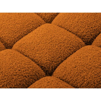 Oranžový modul pohovky z textílie bouclé (pravý roh) Bellis – Micadoni Home - Image 8