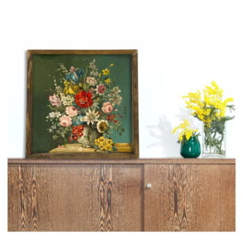 Nástenný obraz Vintage Flowers, 50 × 50 cm – Obrázok 2