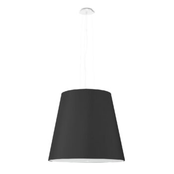 Čierne závesné svietidlo so skleneným tienidlom ø 50 cm Tresco - Nice Lamps