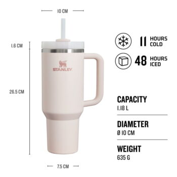 Svetloružová termoska 1,18 l Quencher H2.O FlowState – Stanley - Image 10