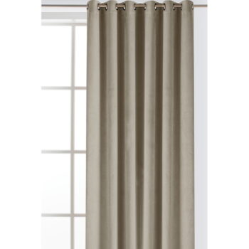 Béžový zamatový dimout záves 265x225 cm Velto – Filumi - Image 2
