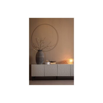 Svetlosivý TV stolík z mangového dreva 185x56 cm Carved – BePureHome - Image 6