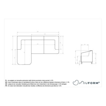 Zelená rohová pohovka – Miuform - Image 3