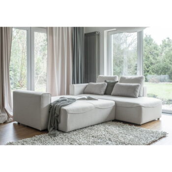 Krémovobiela rozkladacia rohová pohovka (variabilná) Homely Tommy – Miuform - Image 11