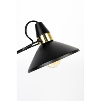Čierna stolová lampa s kovovým tienidlom (výška 70 cm) Jona – White Label - Image 9