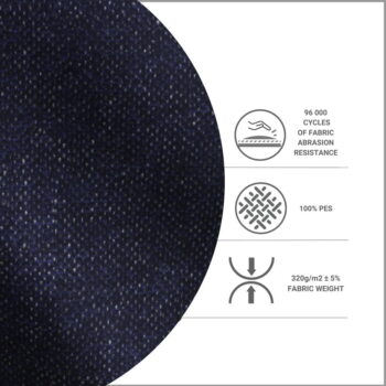 Boxspring posteľ s úložným priestorom v tmavomodro-prírodnej farbe 160x200 cm Asahi – Maison de Rêve - Image 3