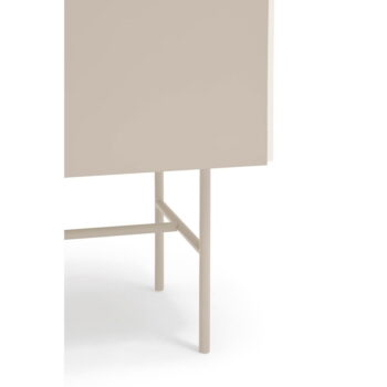 Béžovo-krémová vysoká komoda s posuvnými dverami 120x140 cm Nube – Teulat - Image 8