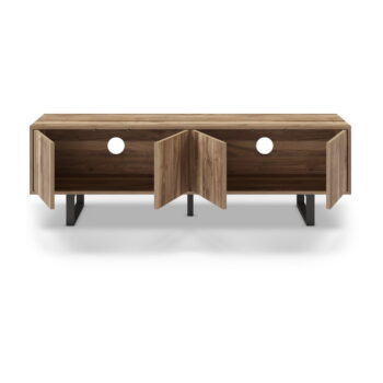 TV stolík v dekore orecha v prírodnej farbe 160x51 cm Laila – Marckeric – Obrázok 3