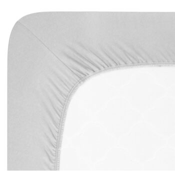 Svetlosivá napínacia plachta jersey 200x200 cm Boxspring – Andrea Simone - Image 2