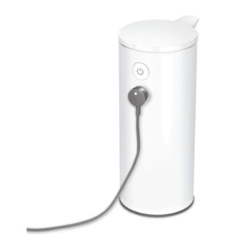 Biely bezdotykový oceľový dávkovač mydla 266 ml – simplehuman - Image 6