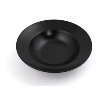 Čierny hlboký tanier z kameniny ø 26 cm – Hermia - Image 5