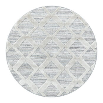 Svetlosivý okrúhly koberec ø 120 cm Pisa – Ayyildiz Carpets