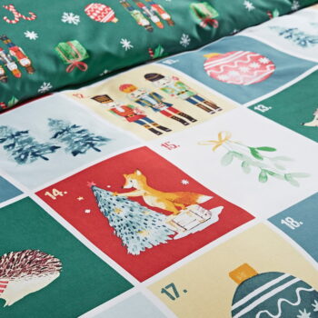 Obliečky na dvojlôžko 200x200 cm Advent Calendar – Catherine Lansfield - Image 4