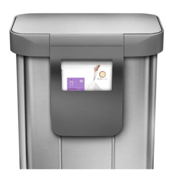 Pedálový oceľový odpadkový kôš 55 l - simplehuman – Obrázok 7