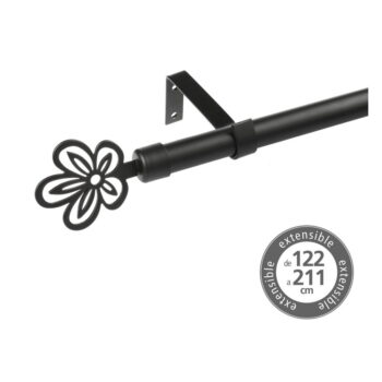 Kovová roztiahnuteľná garniža 122 - 211 cm – Casa Selección - Image 2