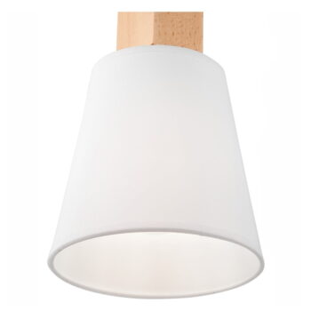 Biele nástenné svietidlo ø 15 cm Enrico – LAMKUR - Image 3