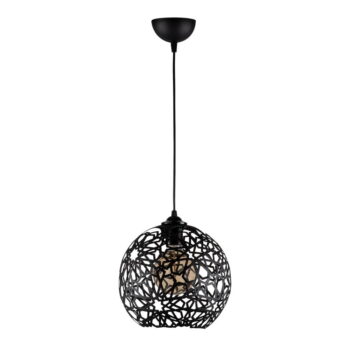 Čierne závesné svietidlo ø 25 cm Fellini – Opviq lights – Obrázok 4