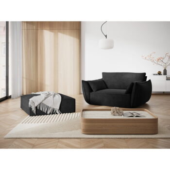 Tmavosivé kreslo Vanda - Mazzini Sofas – Obrázok 5