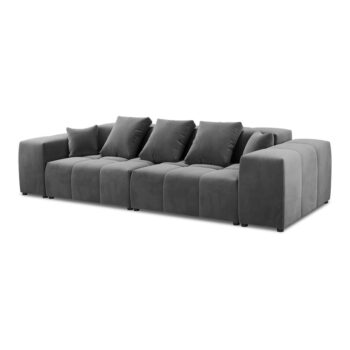 Sivá zamatová pohovka 320 cm Rome Velvet - Cosmopolitan Design - Image 2