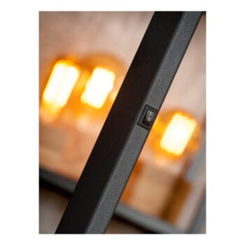 Čierna stojacia lampa s kovovým tienidlom (výška 143 cm) Biarritz – it's about RoMi - Image 4