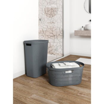 Tmavosivý kôš na bielizeň Curver Infinity Hamper, 60 l - Image 2