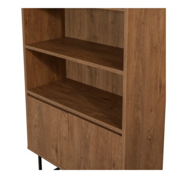 Knižnica v dekore orecha v prírodnej farbe 80x182 cm Rodez – Kalune Design – Obrázok 5