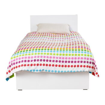 Biela jednolôžková posteľ 90x190 cm KRY – Kalune Design - Image 3