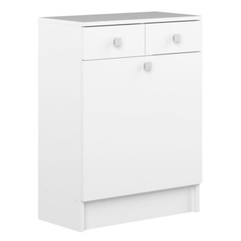 Biela nízka kúpeľňová skrinka 60x82 cm Combi - TemaHome – Obrázok 3