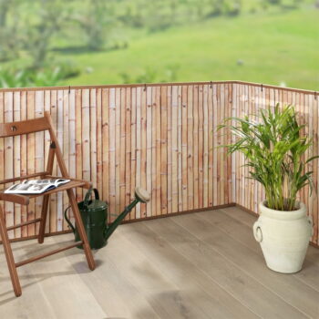 Svetlohnedá plastová balkónová zástena 500x85 cm – Maximex - Image 2