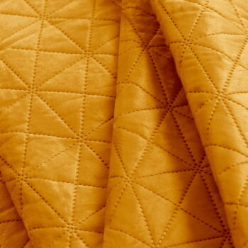 Žltý pléd cez posteľ AmeliaHome Laila Honey, 260 x 240 cm – Obrázok 4