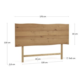 Čelo postele Kave Home Rasha, 170 x 110 cm - Image 5