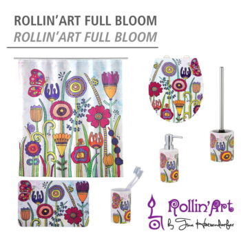 Keramický téglik na zubné kefky Rollin'Art Full Bloom – Wenko - Image 7