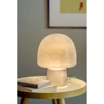 Tmavomodrá stolová lampa so skleneným tienidlom (výška 26,5 cm) Paddy – Bloomingville - Image 2